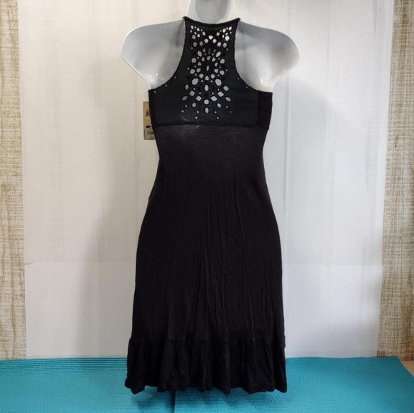 NWT Mudd Women's Halter Racer Back A-line Dress Black XS - Picture 11 of 11